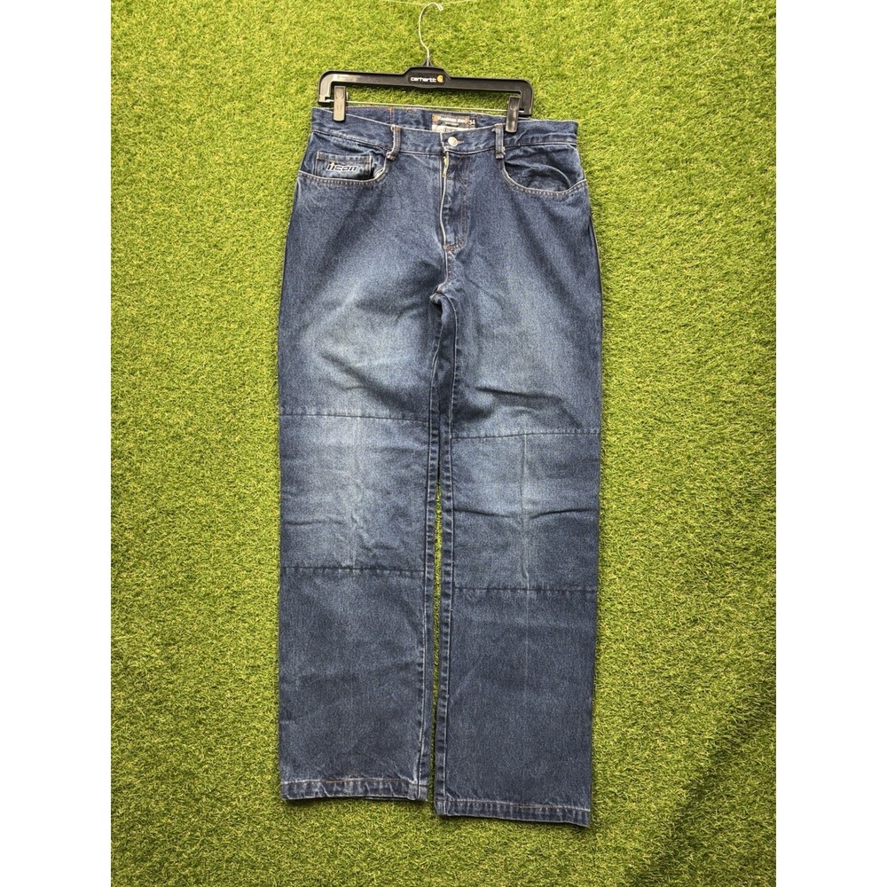 Icon Standard Pant Motorcycle Jeans Mens 34x34 Reg Asphalt Technologies Blue